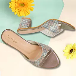 Smart & Sleek Women Embellished Open Back Heel Sandals-image-41