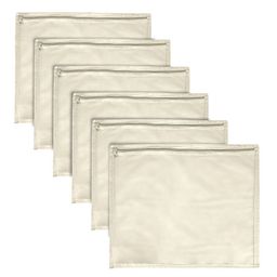 Kuber Industries Cream-Coloured Set of 6 Regular Multi-Utility Organisers-15