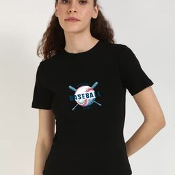 Moda Rapido Women Graphic Printed Round Neck Cotton T-shirt-picture-30