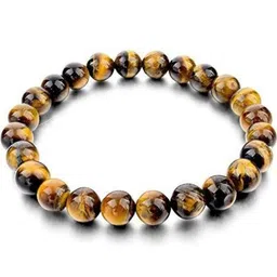Divine souvenirs Unisex Wooden Artificial Beaded Elasticated Bracelet-image-43