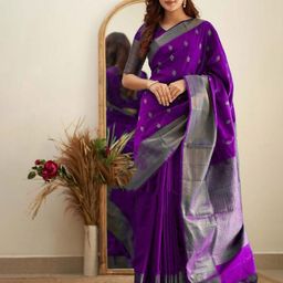 Aldwych Woven Design Zari Silk Blend Banarasi Saree-picture-35