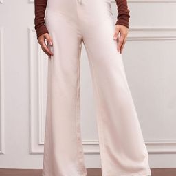 SASSAFRAS Women Mid-Rise Wide Leg Trousers-image-68