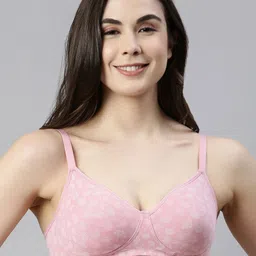 Enamor Printed Floral Full Coverage Non-Wired Non Padded Bra image 1