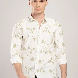 THE BEETEL HOUSE Men Linen Like Printed Regular Slim Fit Casual Shirt-image-21