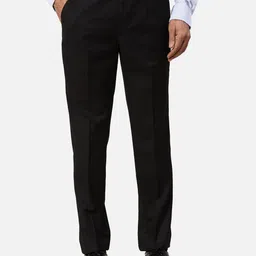 Park Avenue Men Solid Slim Fit Formal Trousers-image-34