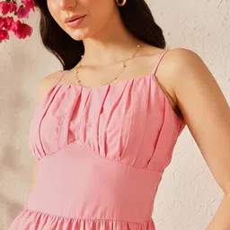 STREET 9 A-Line Above Knee Cotton Dress-image-98