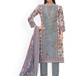 DRAVINAM Trends Embroidered Pure Cotton Unstitched Dress Material-image-22