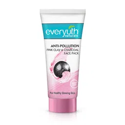 everyuth Naturals Anti Pollution Pink Clay & Charcoal Face Pack - 50 g-32
