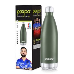 Pexpo Green Single Stainless Steel Water Bottle-image-16