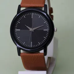 VIRAKTI Women Brass Dial & Leather Wrap Around Straps Digital Watch G-12-BLACK-G-image-78