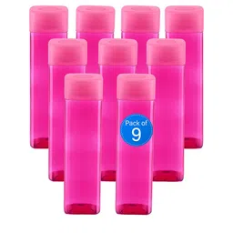 Kuber Industries Pink Set of 6 Plastic Solid Water Bottle-image-87