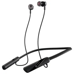black Portronics Harmonics Z10 bluetooth neckband-46