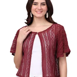 SZN Short Sleeves Cotton Button Shrug-picture-17