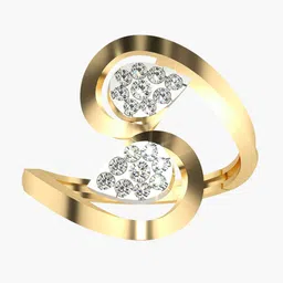 VALANOVA 18K Yellow Gold Plated Sterling Silver 0.24 Ct Certified Lab Grown Diamond Ring-image-42