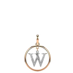 VALANOVA 14K Rose Gold 0.26 Ct Lab Grown Diamond Alphabet W Pendant-image-21