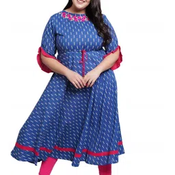 IKRASS Ethnic Motifs Print Empire Midi Dress-picture-6