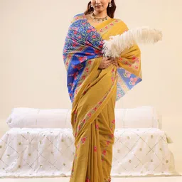 BUTA BUTI Floral Printed Pure Cotton Saree-picture-25