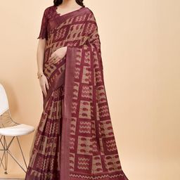 HERE&NOW Paisley Zari Silk Blend Saree-picture-16