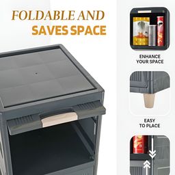 RUBOXA Grey Set of 6 Regular Drawer Organiser Organisers image 4