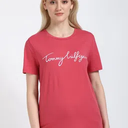 Tommy Hilfiger Women Typography Applique T-shirt-picture-30