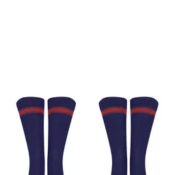 MUKHAKSH Blue Cotton Socks-image-7