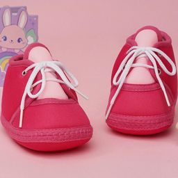 NESKA MODA 6 To 12 Months Infants Cute Soft Cotton Pre-Walker Lace Booties-image-99