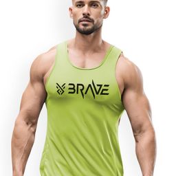 3Colors Dry-Fit Sleeveless Gym Vest VEST-NCUT-BRAVE-GREEN_M-133