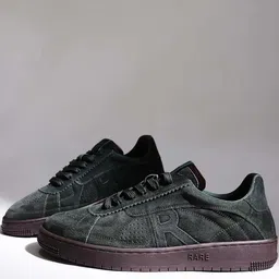 RARE RABBIT Men Textured Suede Sneakers-image-59
