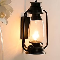 KINIS Black & White Abstract Lantern Shaped Wall Lamp-image-75