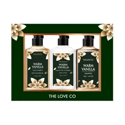 The Love Co Warm Vanilla Body Wash, Body Lotion & Shampoo Gift Set-16
