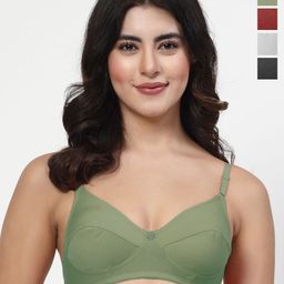 LILY manoop Women Pack Of 4 Full Coverage Bra-39