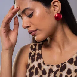 MINJI AND CO. Gold-Plated Circular Shaped Studs-image-75