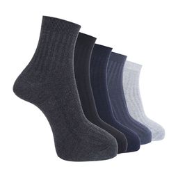 Dollar Men Pack of 5 Free Size Ankle Length Cotton Socks-image-100