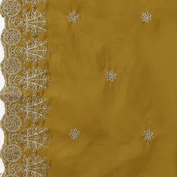 KALINI Mandarin Collar A-Line Kurta With Trousers & Dupatta image 2