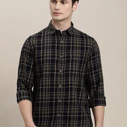 Turtle Slim Fit Tartan Checked Pure Cotton Casual Shirt-picture-37