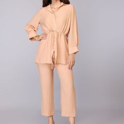 Tamiska By Narendra Kumar Shirt Collar Neck Long Sleeves Shirt With Trousers Co-Ords-image-15