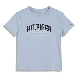 Tommy Hilfiger Boys Typography Printed Round Neck Cotton T-shirt-picture-58