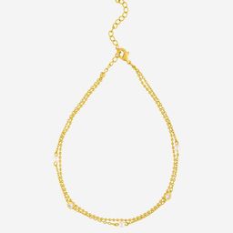 Kushal's Fashion Jewellery Gold-Plated Pearl Beaded Anklet-picture-25