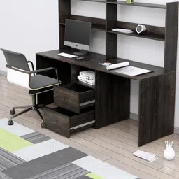 HEXA RED Brown Engineered Wood Study Table image 5
