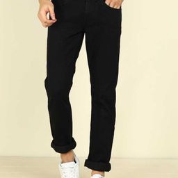 LINARIA Men Cotton Classic Slim Fit Mid-Rise Low Distress Jeans-image-83