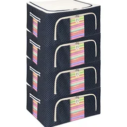 Panchhi Store Blue Set of 4 Reusable Multi-Utility Organisers-55