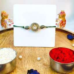 Giftii Artificial Stones Studded Thread Rakhi-image-14