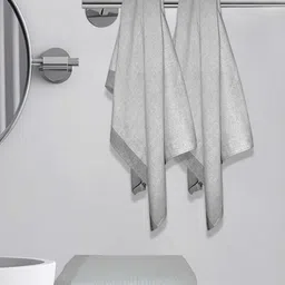 Athom Living 4-Pcs Grey 210 GSM Bath Towel-19