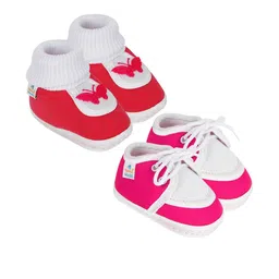 NESKA MODA Red Cotton Booties-image-69