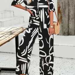 JC Mode Printed Shirt With Trousers Co-Ords-image-79