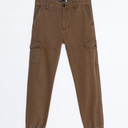 Urban Dog Kids-Boys Solid Mid-Rise Cargos Trousers-image-33