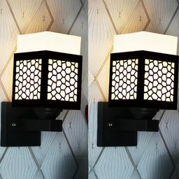 Gojeeva Black Wood Square Wall Lamps-picture-35