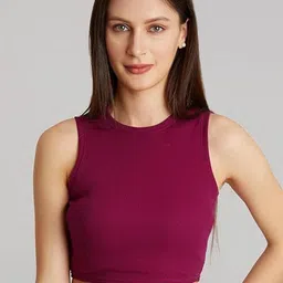 SHAHVEER CREATION Women Cotton Fitted Crop Top-image-47