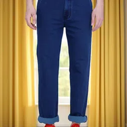 AWACK Men Comfort Relaxed Fit High-Rise Light Fade Stretchable Jeans-picture-48