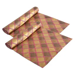 Kuber Industries Pink & Brown 2 Pieces Water Resistant Shelf Liner Organisers-image-80
